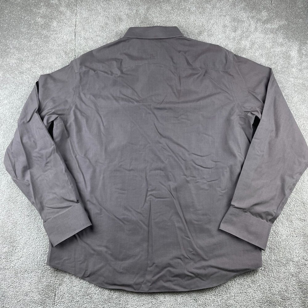 UNTUCKit Sangiovese Shirt Mens Size X-Large Gray Relaxed Fit Wrinkle Free Button - Picture 4 of 11